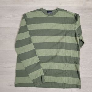 Banana Republic Striped Cotton Sweater Large